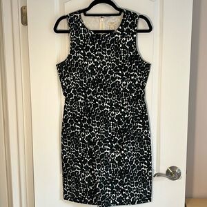 J CREW FACTORY - LIKE NEW - ANIMAL PRINT DRESS - SIZE 6